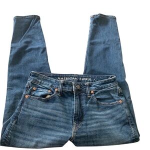 American Eagle Outfitters Women's Dark Blue Skinny Jeans Size 29X30